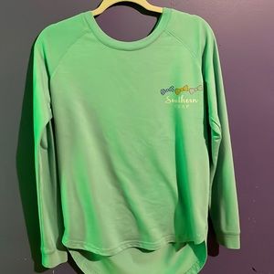 Long sleeve green shirt